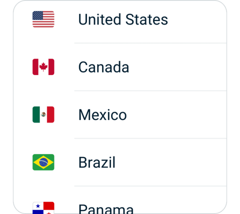 XiaolanniaoVPN connect step 2, choose VPN server location